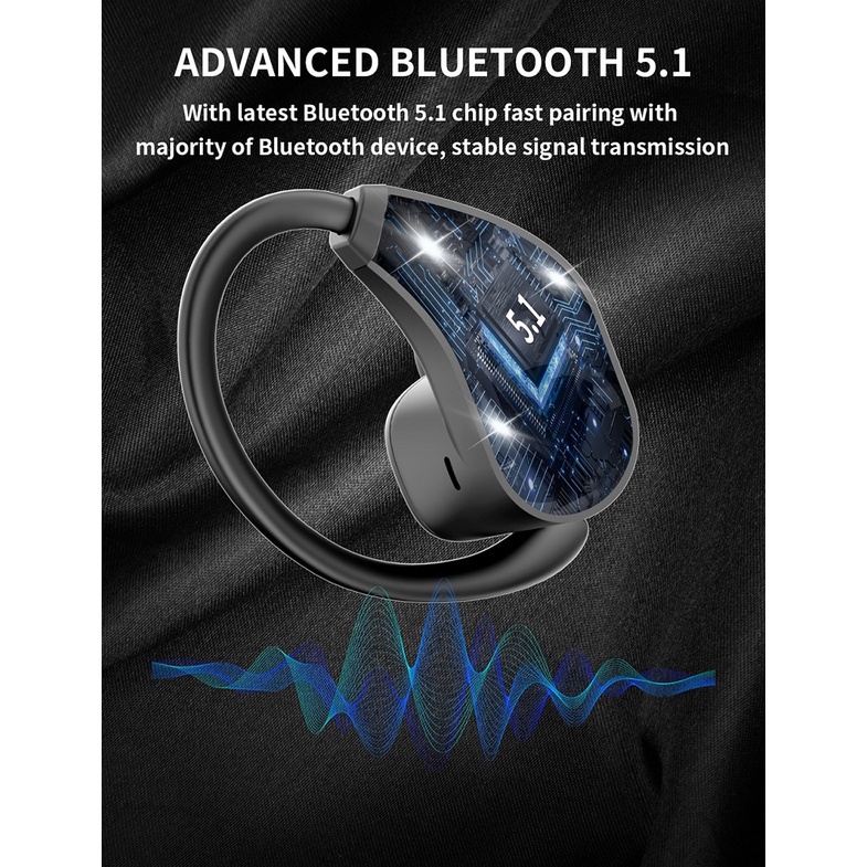 BLUEDIO S6 TWS - Bluetooth 5.1 TWS Earbuds Earphones with Charging Box