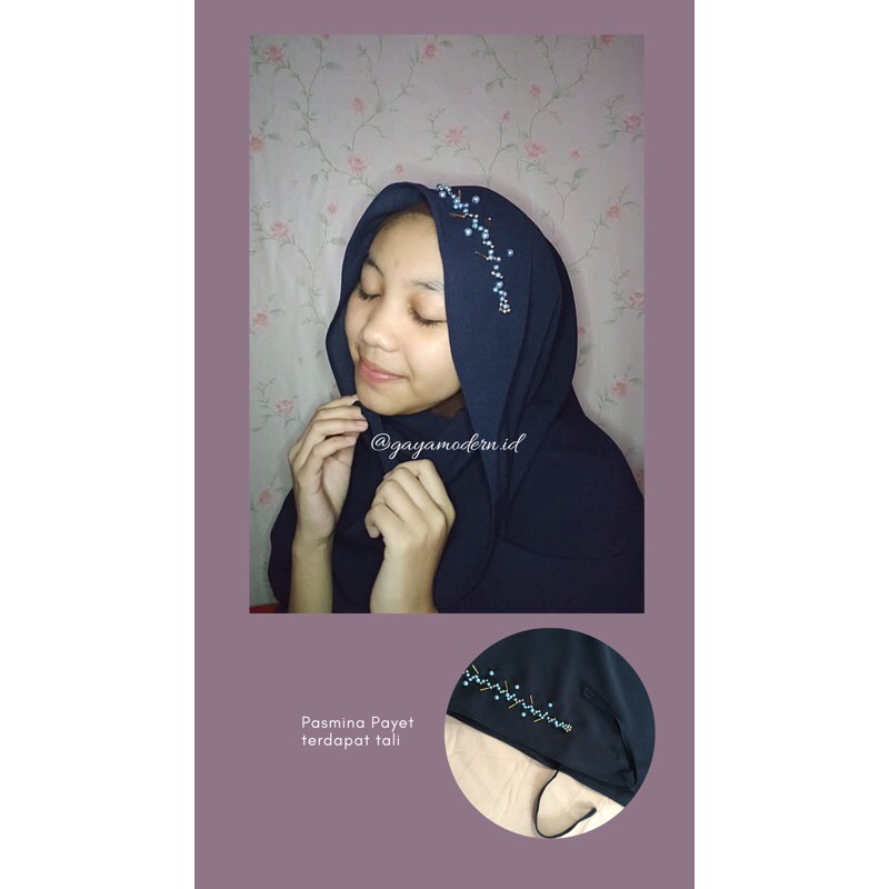 (CERUTI) HIJAB PAYET