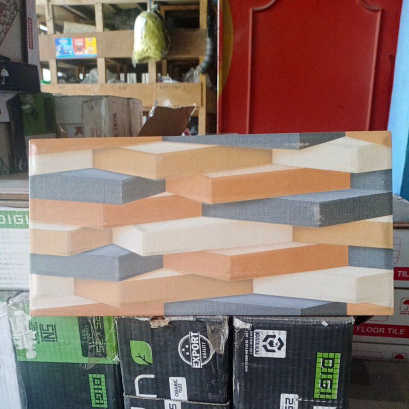 keramik dinding 3 dimensi 20x40 redhorse