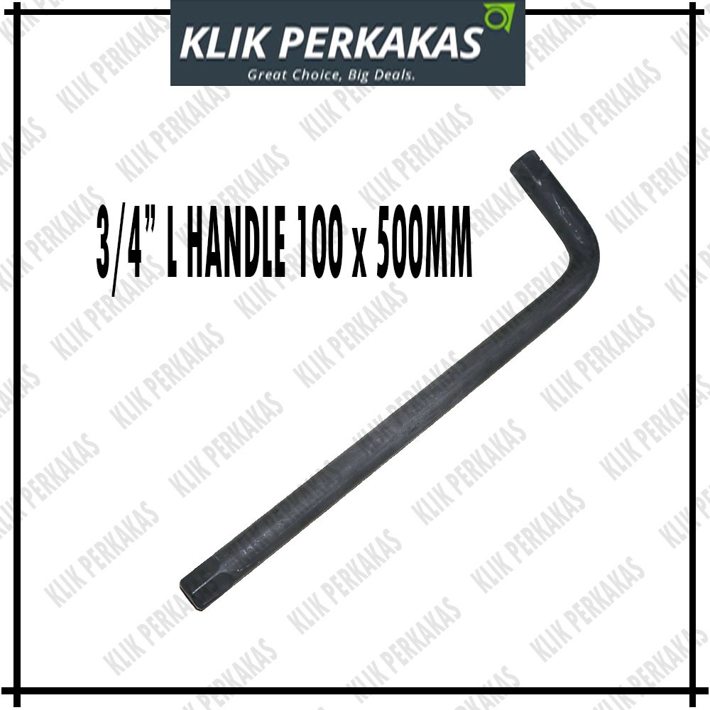 IWA Gagang Kunci Sock L Offset Handle Kunci Sok 3/4 Inch x 20 Inch Termurah Berkualitas 50CM