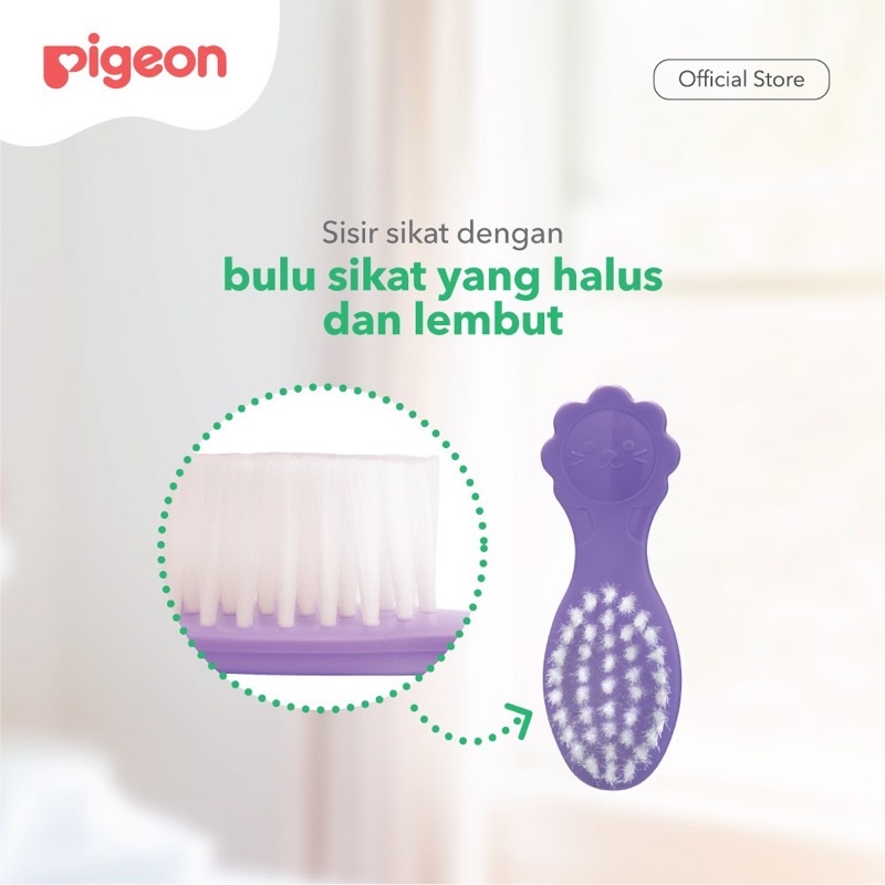 Pigeon comb and hair brush set - sisir rambut bayi