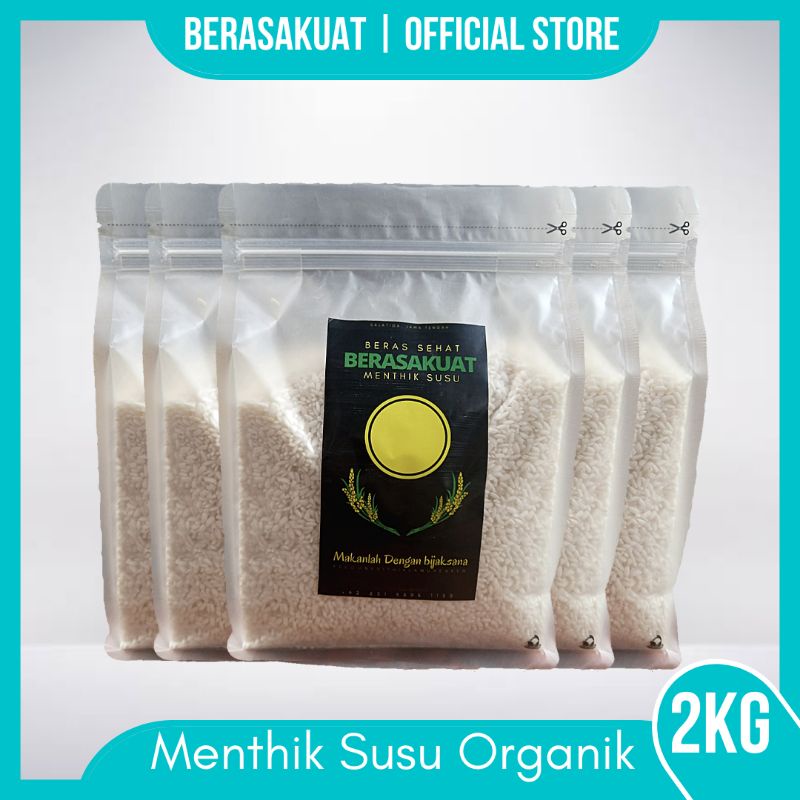 

Beras Sehat Menthik Susu Organik 2Kg | Berasakuat