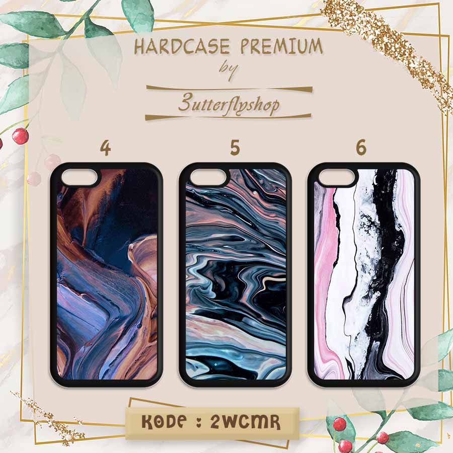 [HARDCASE] Water color marble case Oppo Vivo Realme Redmi Xiaomi Samsung Iphone