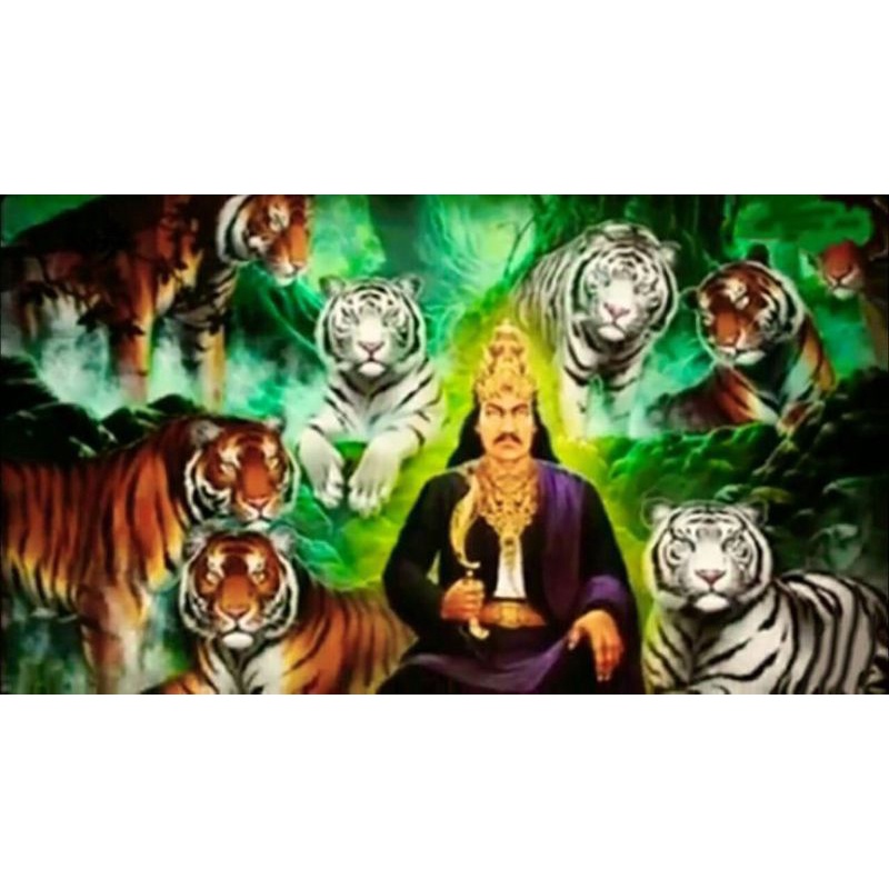 prabu siliwangi wall decor + bingkai 45×65cm