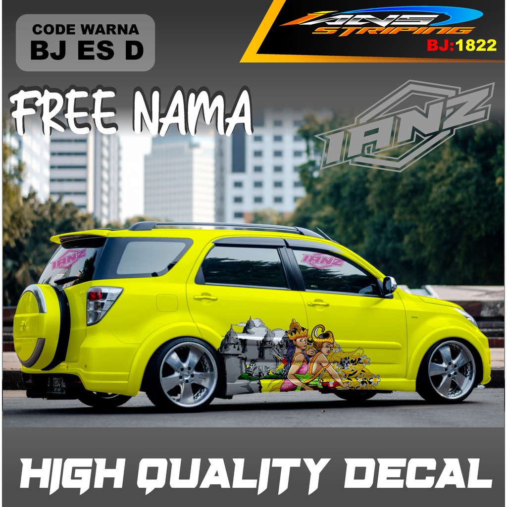 STICKER BODY MOBIL TERIOS / STIKER MOBIL GRAND LIVINA / VARIASI STIKER MOBIL AVANZA / STIKER MOBIL XENIA / STIKER MOBIL