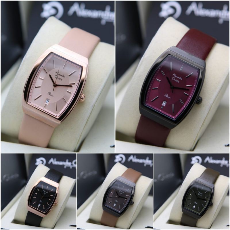 JAM TANGAN WANITA ALEXANDRE CHRISTIE AC 2909 / AC2909 LEATHER ORIGINAL