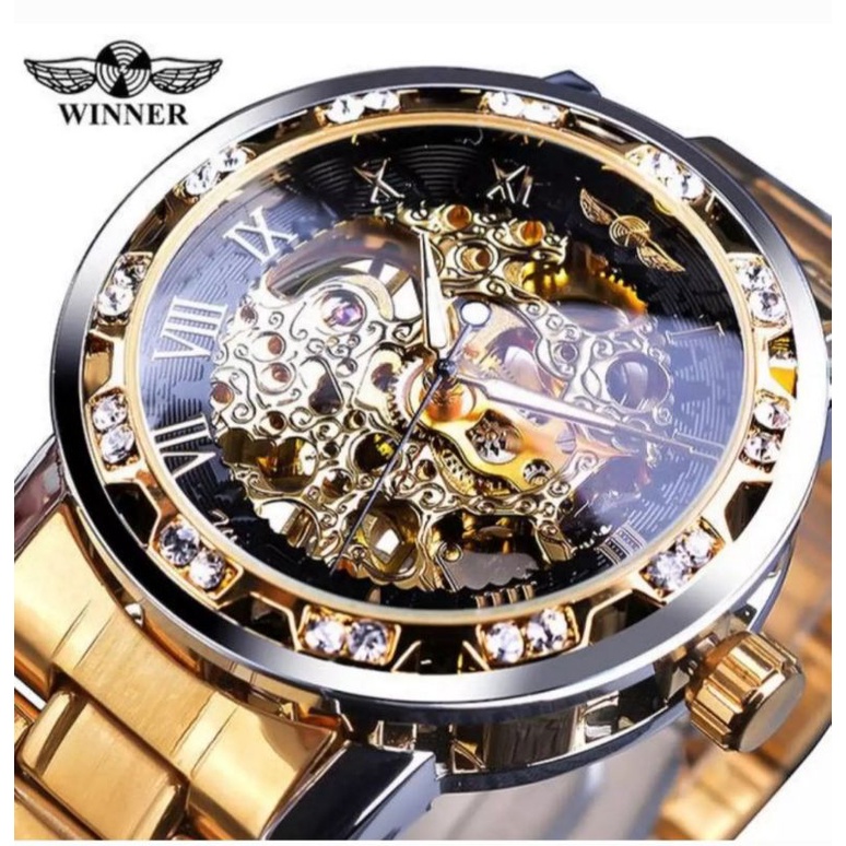 JAM WINNER DIAMOND jam tangan mekanik otomatis