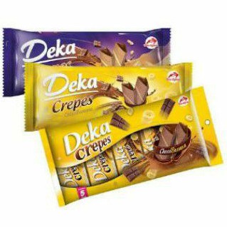 

DEKA Crepes wafer biskuit COKLAT CHOCO BANANA/ CHOCO NUT 90gr.