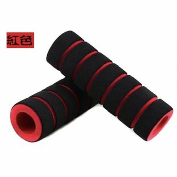 Handgrip Sepeda Spons Handlebar GH081H - Hitam list Mrh