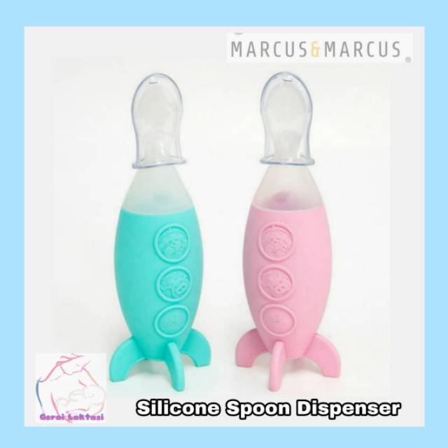 MARCUS AND MARCUS FEEDING SPOON DISPENSER - BOTOL SENDOK MPASI - SQUEEZE FEEDER