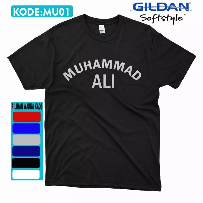 Kaos muhammad ali original gildan um01