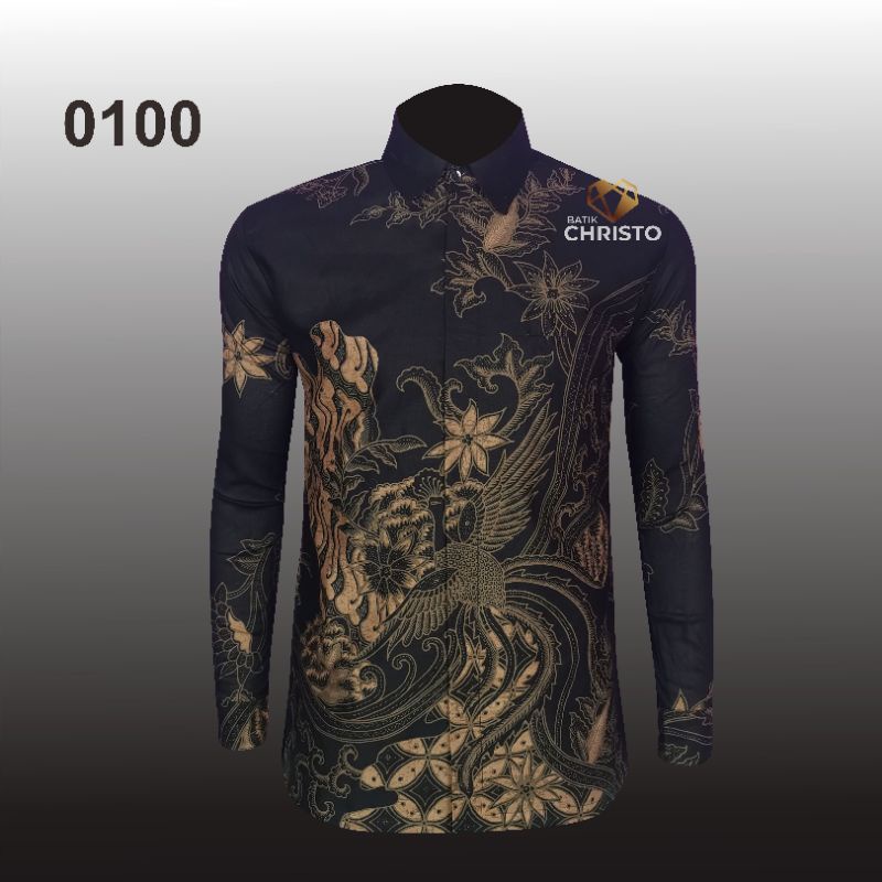 Kemeja Batik Slimfit Lapis Furing Christo Premium CHR 0100