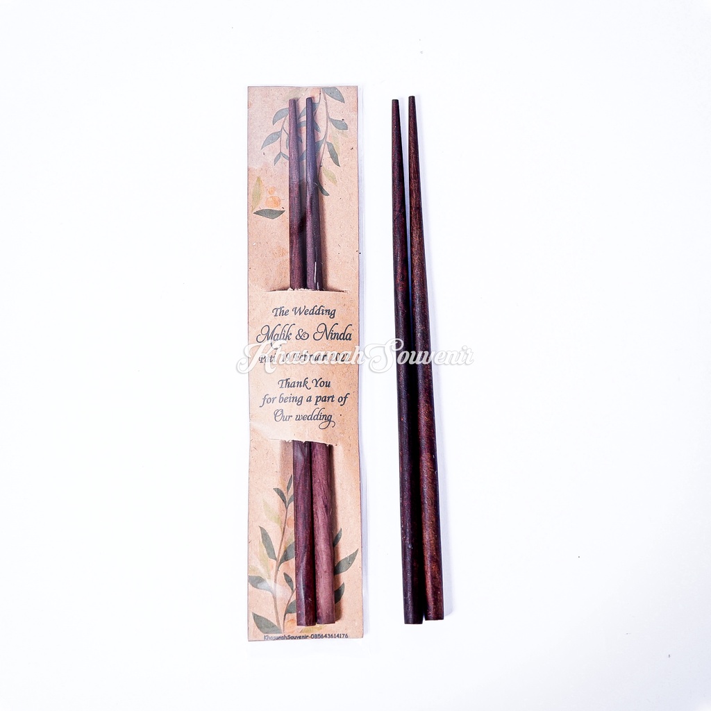Souvenir sumpit kayu sonokeling sumpit kayu jati sumpit kayu mahoni custom nama