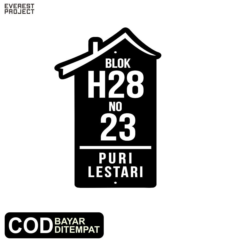 

NOMOR RUMAH AKRILIK / NOMOR RUMAH AKRILIK MURAH SERI 01