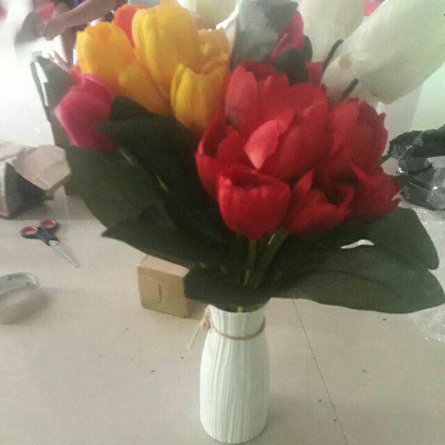 Bunga Tulip (bt0940)-bunga Meja - Bunga Hias - Bunga Dekor