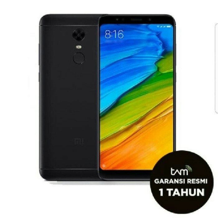 HP XIAOMI REDMI 5 PLUS RAM 3 GB INTERNAL 32 GB GARANSI RESMI TAM - Hitam