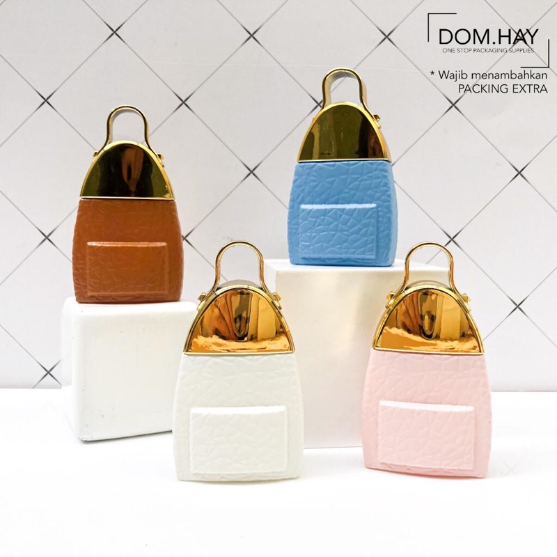 30ml Bag Pack MCM Botol Parfum Kosong Kaca Minyak Wangi Perfume Fragrance Luxury DHJB