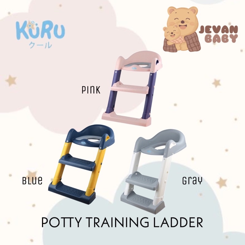 Kuru Baby Potty Training Ladder Step / Tangga Training Toilet Anak