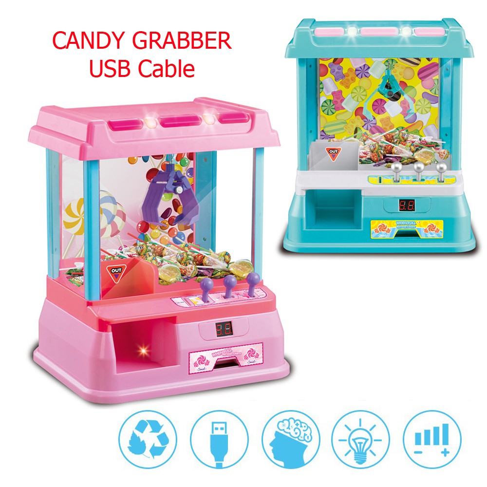Candy Grabber Claw Machine Mesin  Capit  USB Cable 