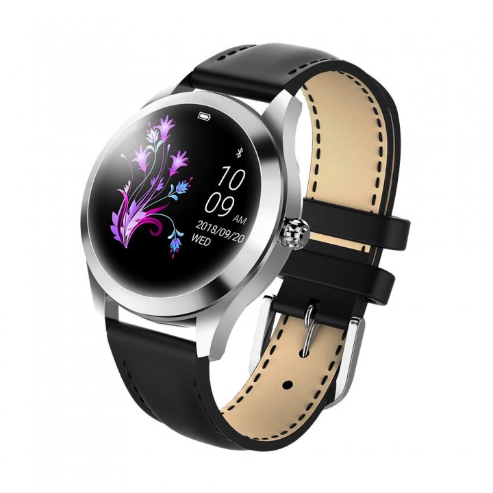 KINGWEAR KW10 - IP68 Smart Watch for Female with Steel Strap