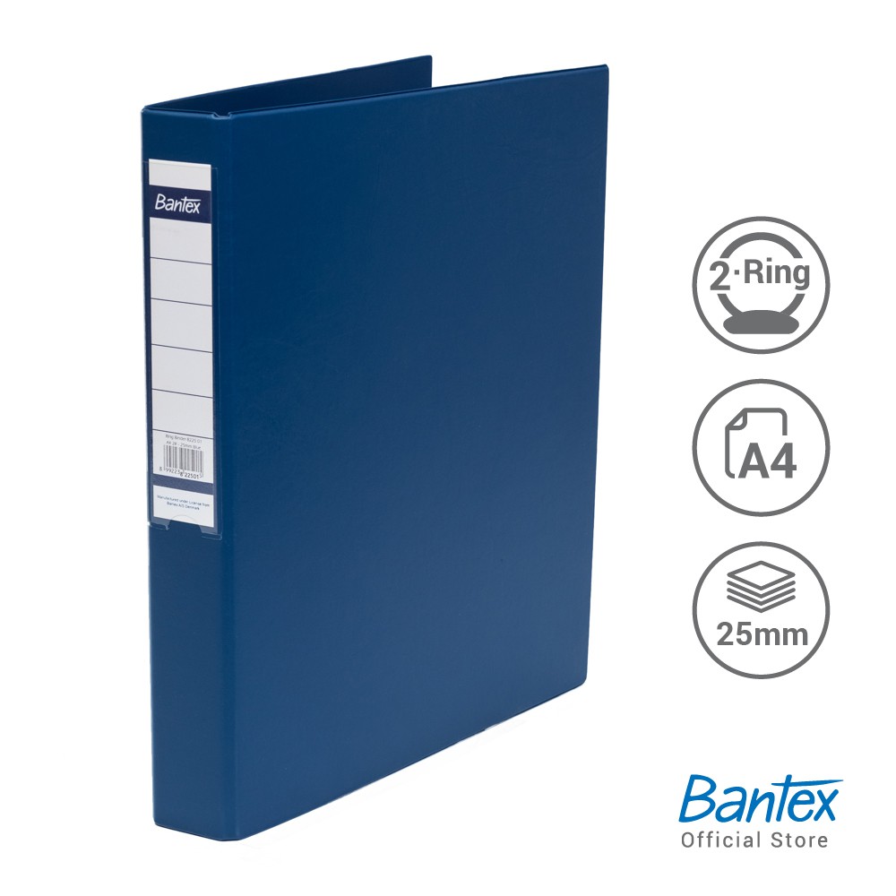 

[BMS Bekasi] Bantex Ring Binder 2 Ring O Lebar 25 mm Ukuran A4 - 8225
