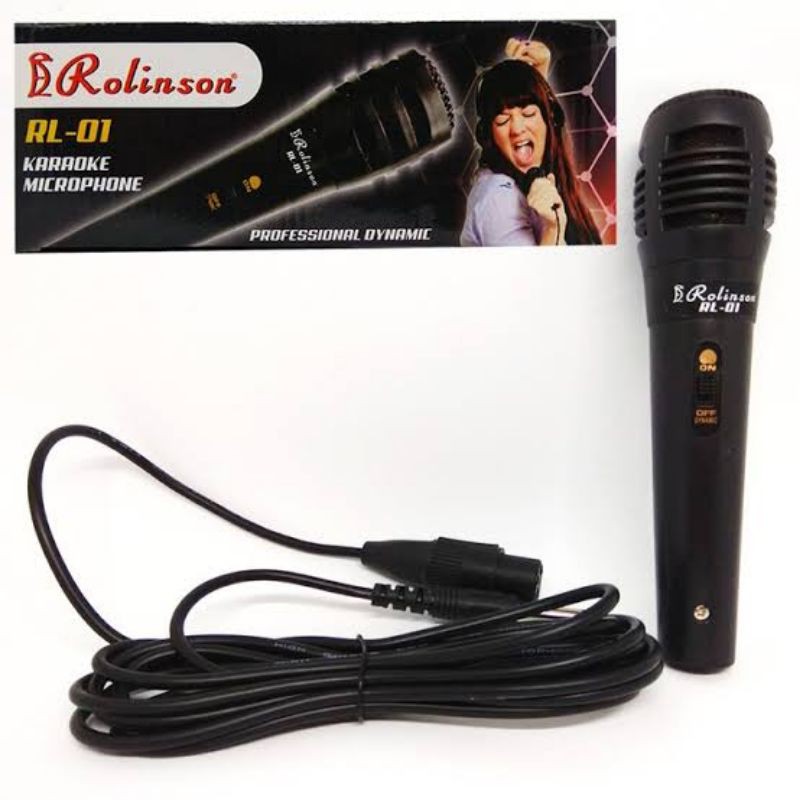 MIC RL-01 Mic Kabel Murah Rolinson MICROPHONE