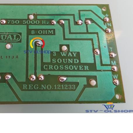 Crossover 3 Way Dual 113 / 3 Way Sound Crossover DL-113