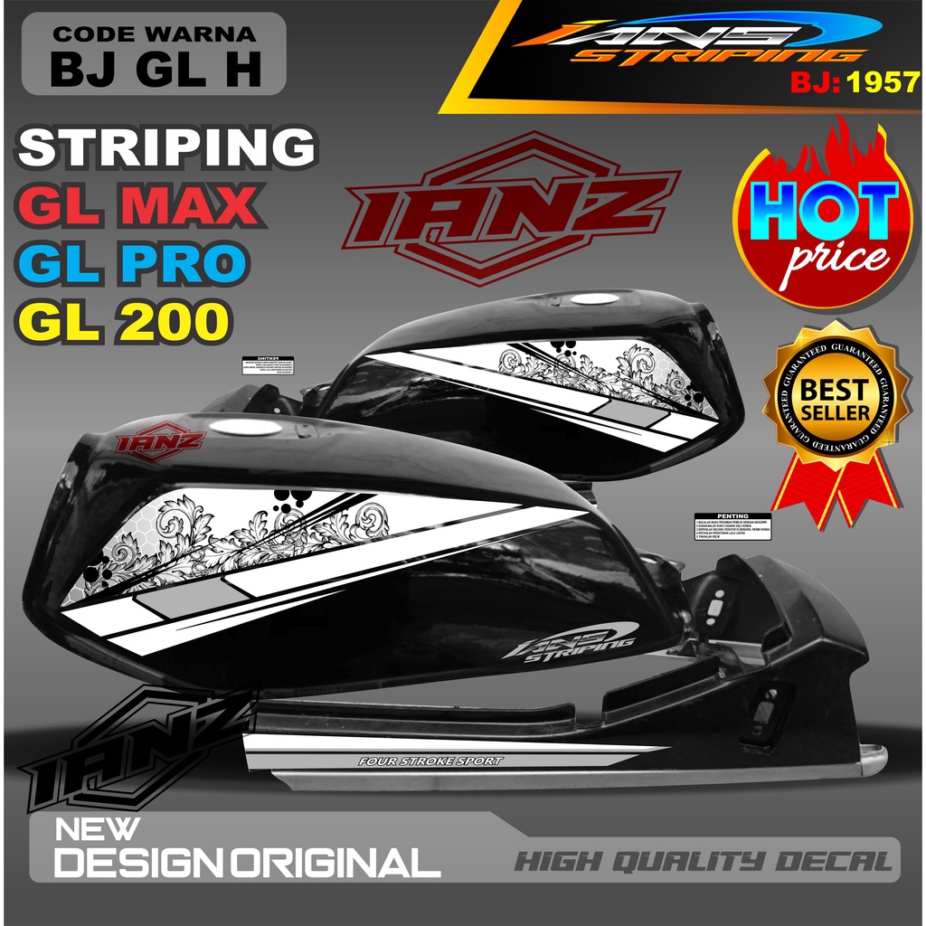 STIKER STRIPING GL MAX / STRIPING MOTOR / STIKER MOTOR GL / STRIKER NEW TECH GL MAX / STRIPING GL NEW TECH / STIKER CUSTOM GL MAX GL PRO