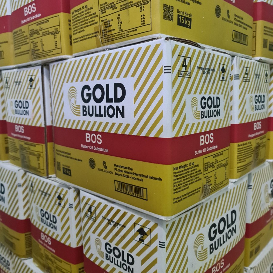 

GOLD BULLION BOS Butter Oil Substitute Lemak Pengganti Mentega per DUS