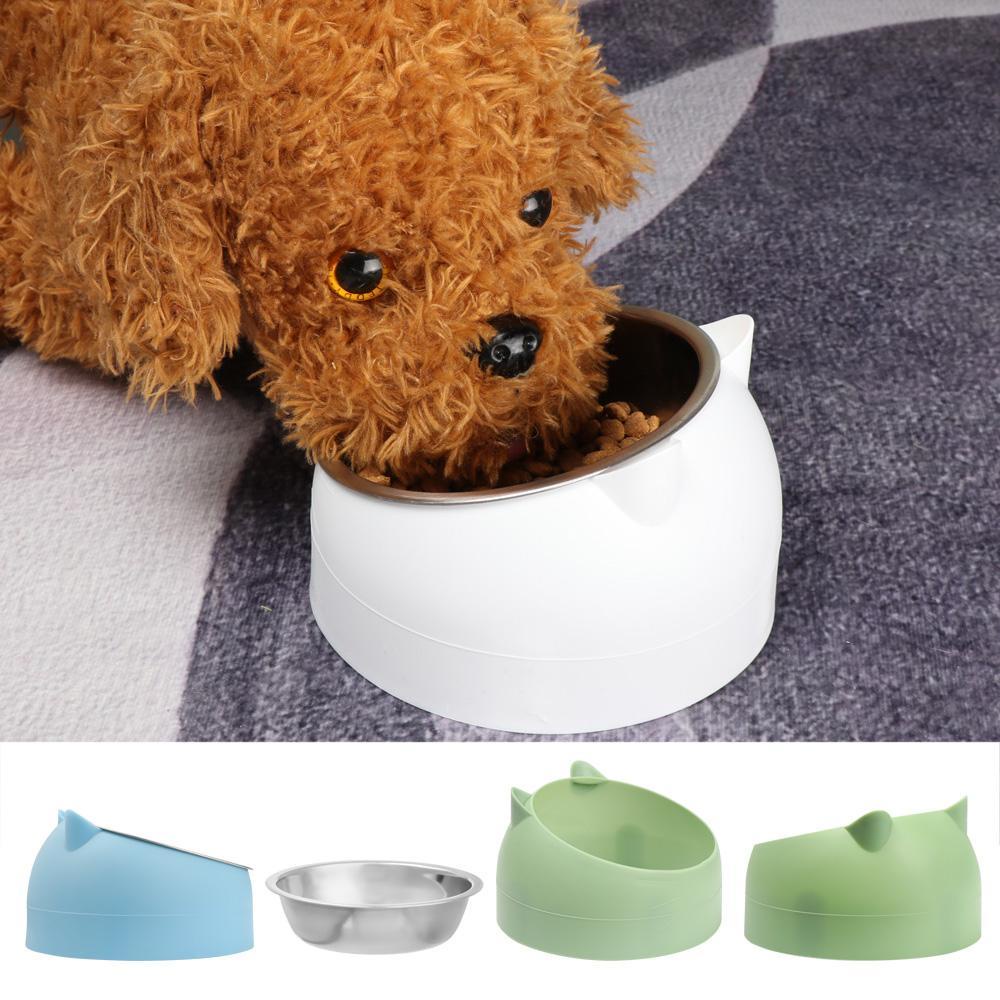 Mangkuk Makan Nanas Perlengkapan Hewan Peliharaan Stainless Steel Puppy Feeder Water Food Dish