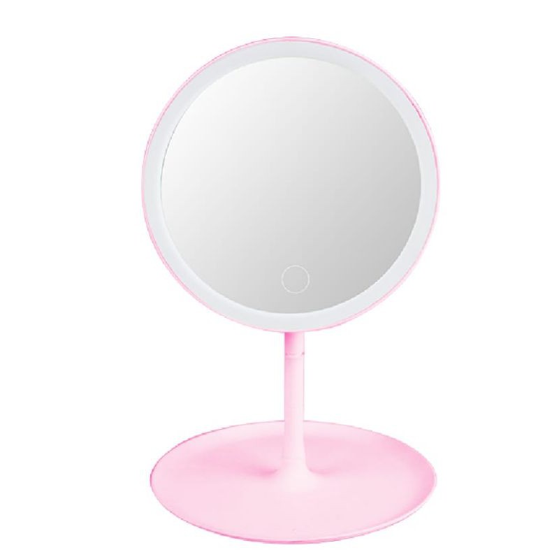 LED Cermin Make Up Bulat Dan Kotak Dengan Lampu LED / Make Up LED Standing Mirror