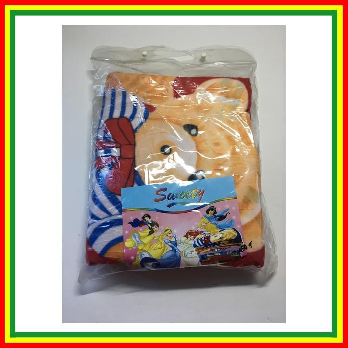 CUCI GUDANG SELIMUT BULU ANAK MOTIF BERUANG BIGSALE