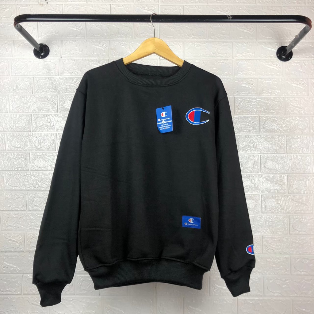 Crewneck Champion / Sweater Champion Script Bordir Logo - Sweatshirt Champion Premium authentic