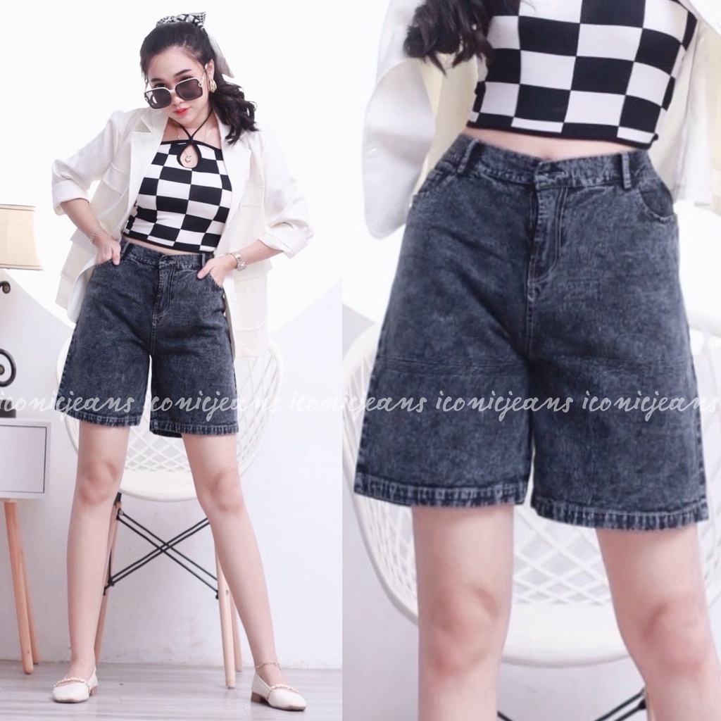 Jenny Denim Hotpants Simple Korean Look Summer Pants