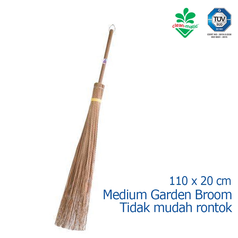 Sapu Kebun Medium Sapu Lidi Taman Halaman Cleanmatic 180073