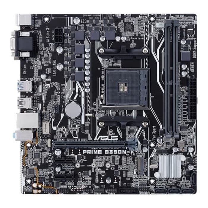 Mainboard Asus B350M-K mATX AMD AM4 - Asus B350MK Prime AMD Ryzen - Asus B350 MK