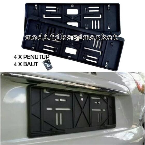 TATAKAN DUDUKAN PLAT NOMOR MOBIL 46 CM / Frame bracket - Dudukan Pelat Nomor Variasi Mobil - Dudukan