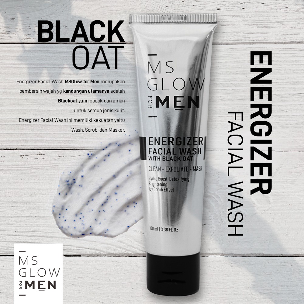 Ms Glow For Men - Sabun Muka Pria Penghilang Jerawat &amp; Kusam