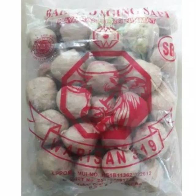 Jual Bakso Sapi Merk Warisan 319 Isi 50 Shopee Indonesia