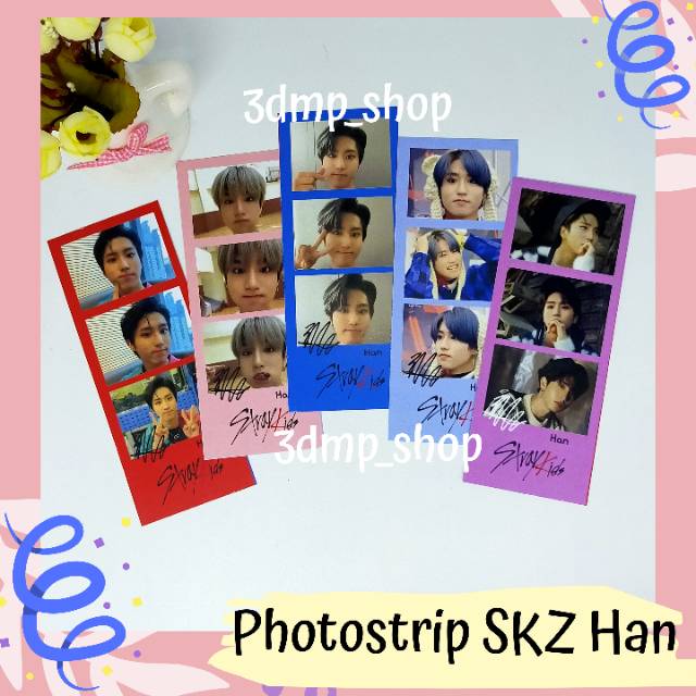 [5 Lembar] Photostrip Stray Kids Han Jisung kpop