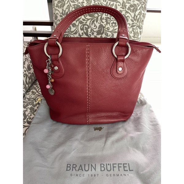 Preloved Braun Buffel Tote Bag Red