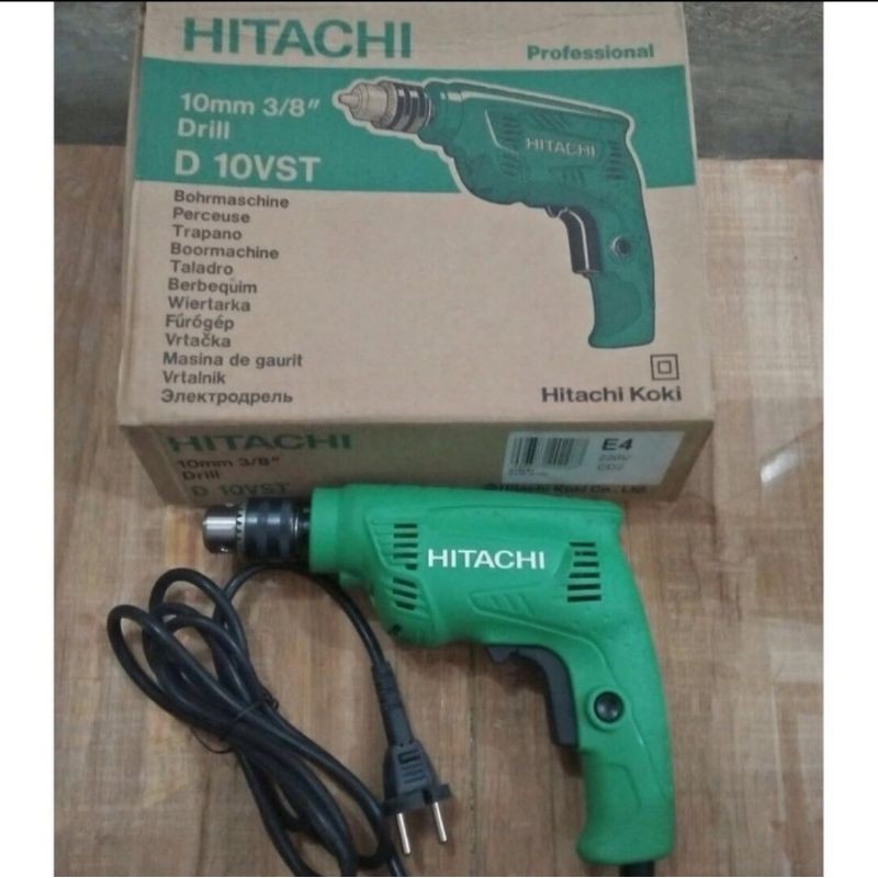 HITACHI Bor tangan listrik 10mm D10VST variabel speed Hikoki