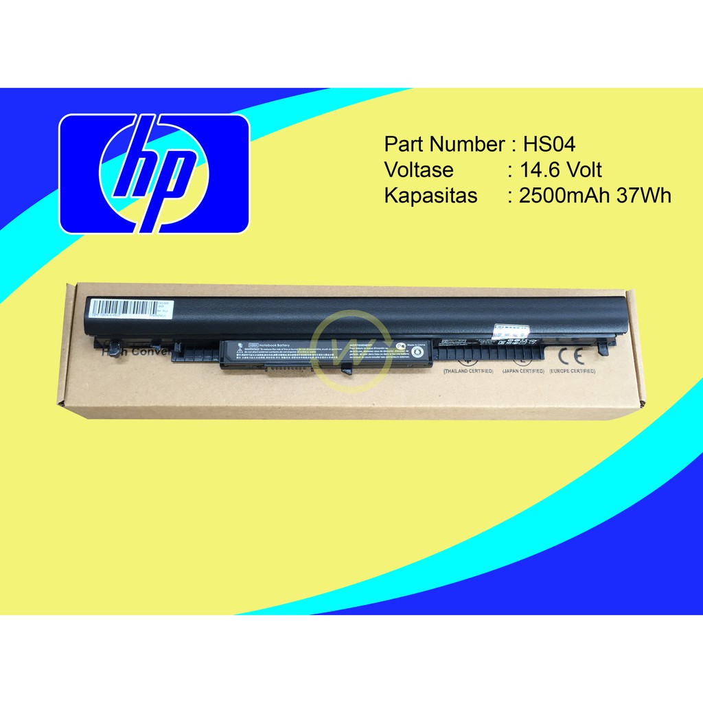 Baterai Laptop Hp Pavilion 14 15 14 An004au 14 Am125tx 14 Am015tx 14 G102au 14 Af118au 240 G5 Hs04 Shopee Indonesia