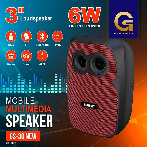 GPOWER SPEAKER SPEAKER PORTABLE MS-1105BT GARANSI RESMI