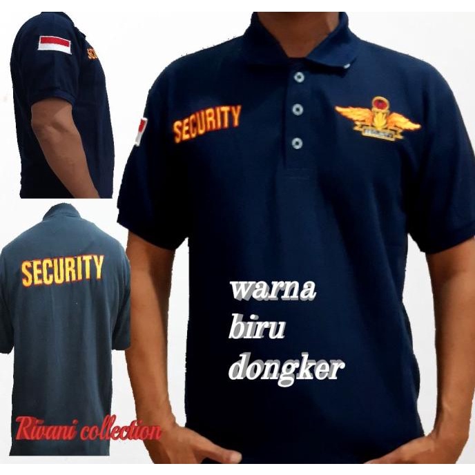 kaos security-kaos security logo wings-kaos satpam-baju security SPECIAL
