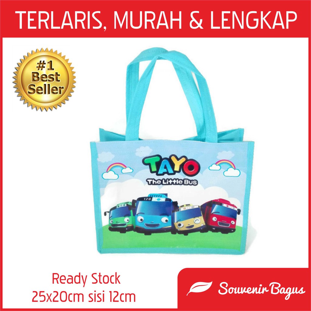 Terlaris Tas Ultah Tayo - Termurah Goodie Bag Ulang Tahun Tayo Little Bus - Tas Ultah Murah