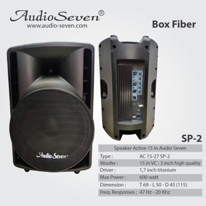 Speaker Aktif Audio Seven 15 Inch 15-27 SP-2 Original no HUPER JBL RCF