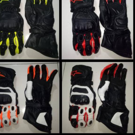 Terlaris Glove racing sarung tangan roadrace balap motor alpinestar  full kulit .