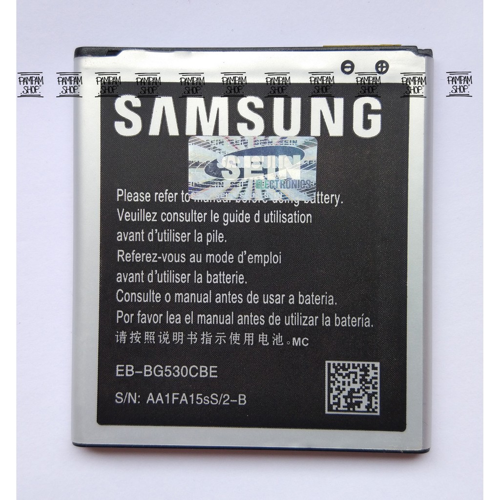 Baterai Samsung Galaxy Grand Prime G530 J5 2015 J500 A2 Core A260 Original OEM Batrai Batre G530H SEIN Handphone