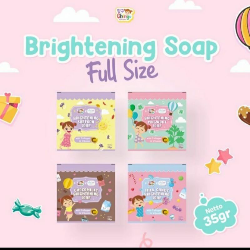 Brightening Soap Bar 35gr Sabun Collagen Chingu by Kiyowo